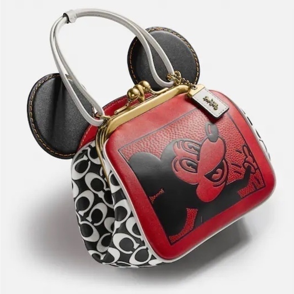 COACH Limited Edition w DISNEY 50TH ANNIVERSARY Mickey Mouse Leather…NWT - Picture 1 of 12